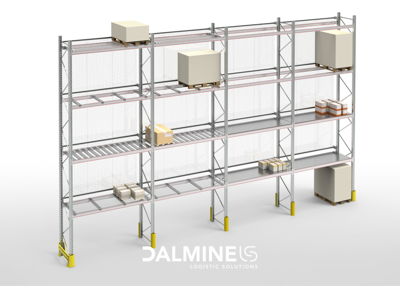 Warehouse pallet racking