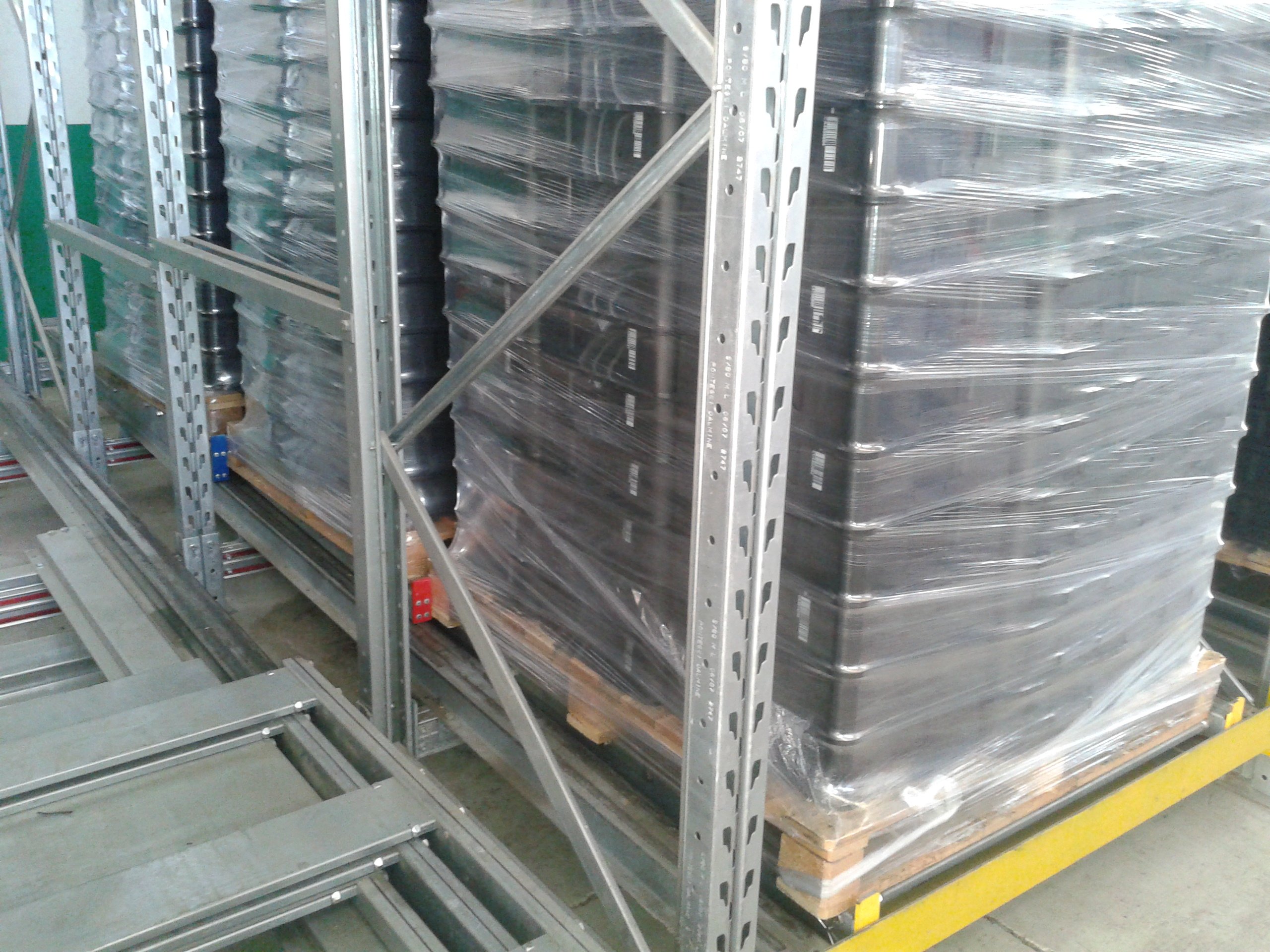 Push-back racking
