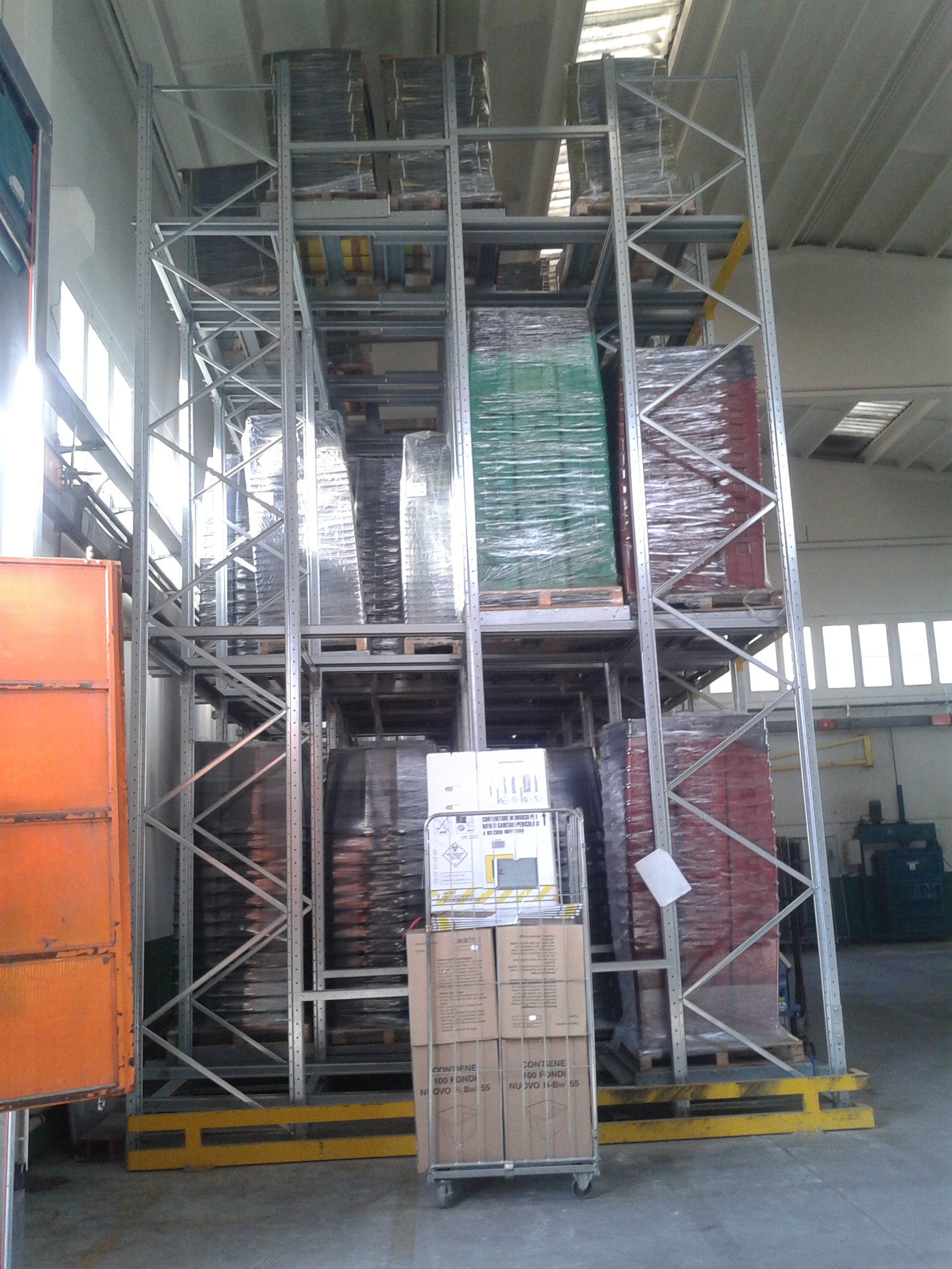 Push-back racking