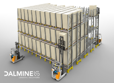 Heavy-duty gravity-flow racking