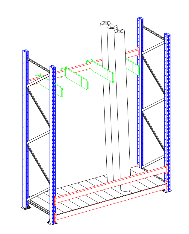 Vertical storage racks