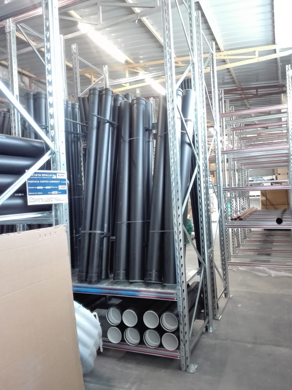Vertical storage racks
