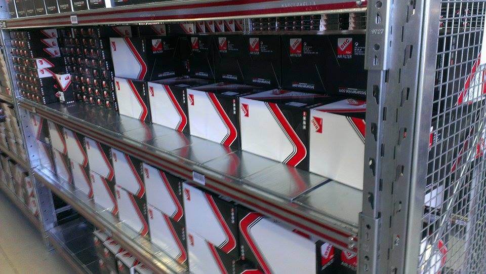 Steel shelf panels for pallet racking