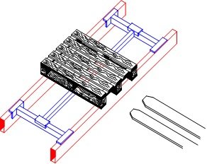 Pallet support bars