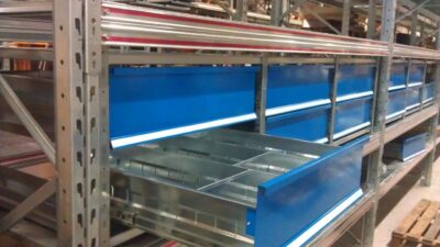 Cassettiere per scaffali e scaffalature