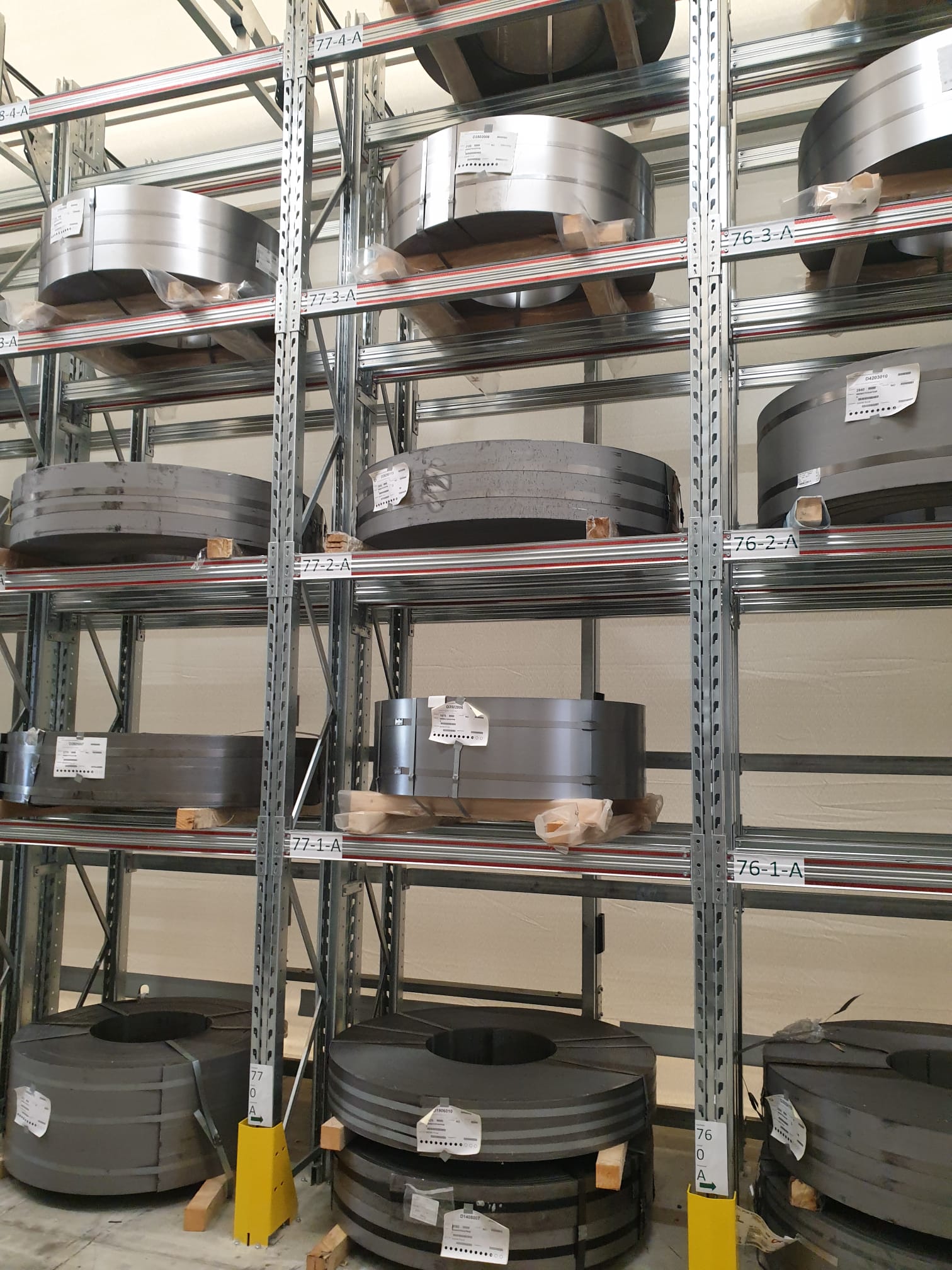 Scaffalature metalliche portacoils portastampi e portalamiera Cuneo